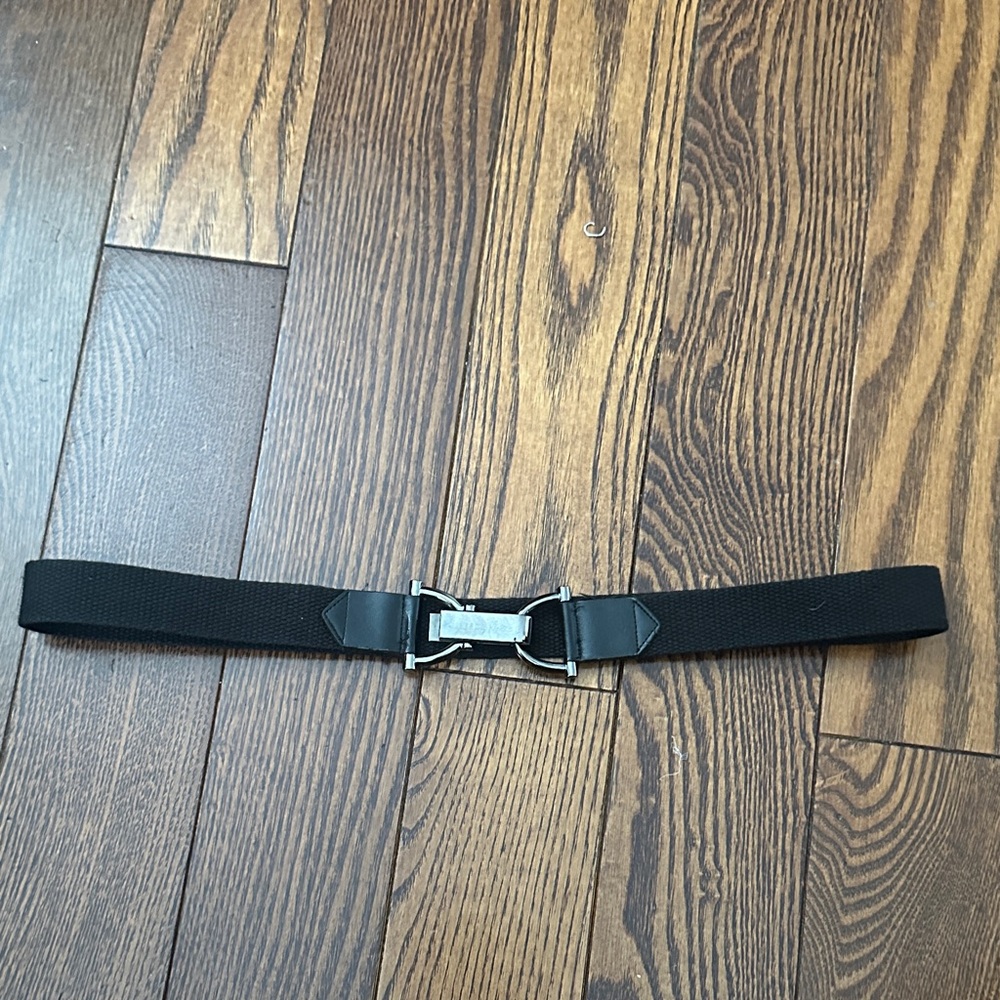 Marciano Black Women's Belt with Silver Buckle